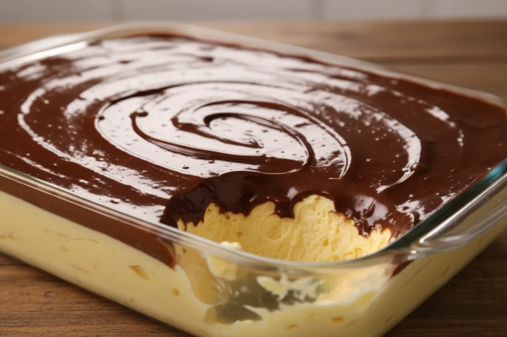 Sobremesas de chocolate para o Natal: 3 receitas irresistíveis 4 sobremesas de chocolate para o natal. Travessa de mousse de maracujá coberto com ganache