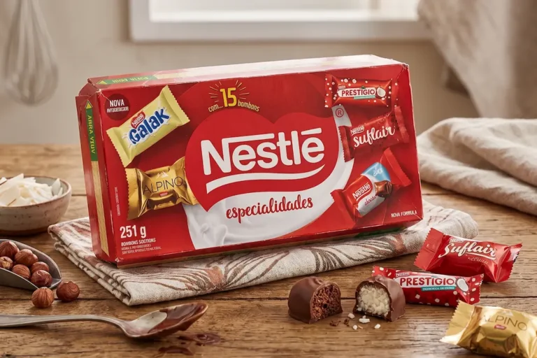 Quais bombons vêm na caixa da Nestlé
